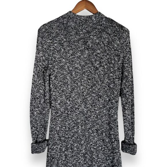 & Other Stories Black Knitted Side Slit Midi Sweater Dress Size S Mock Neck NWT - Picture 11 of 12